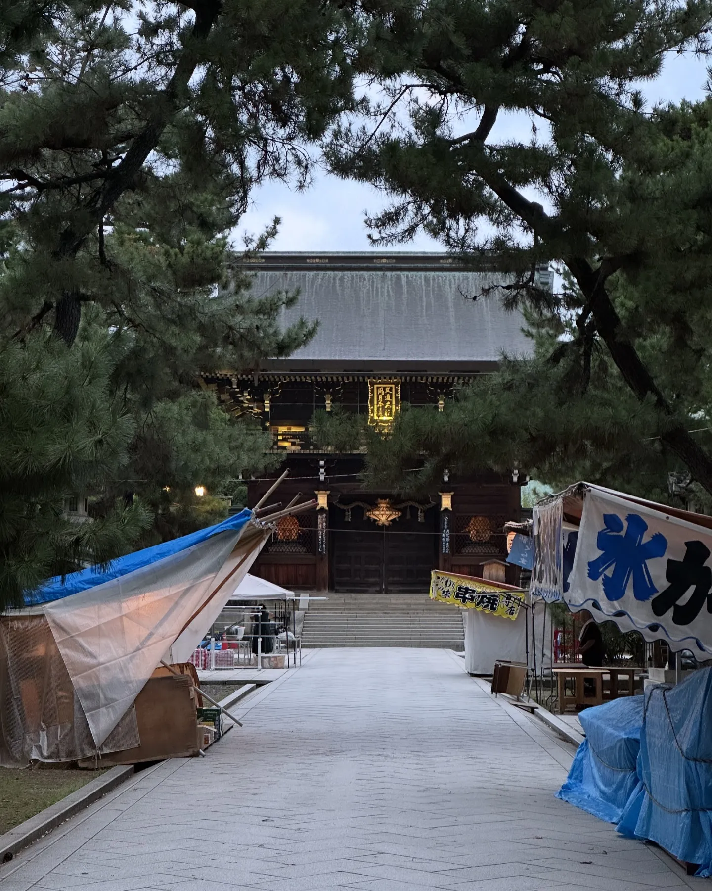 【京都 北野天満宮 天神市 骨董市 毎月25日 猛暑】