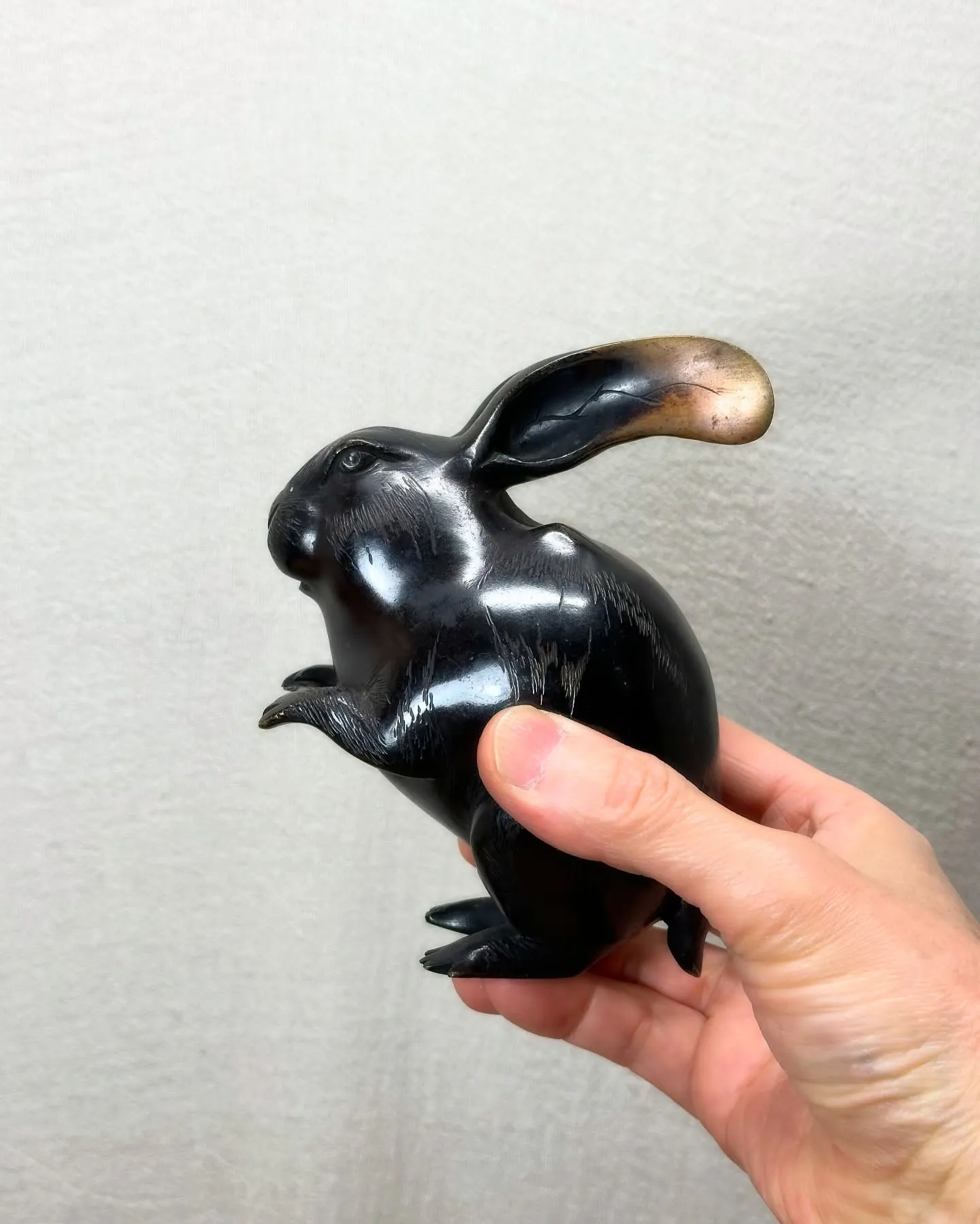 【古銅 うさぎ 置物 時代 金属工芸】