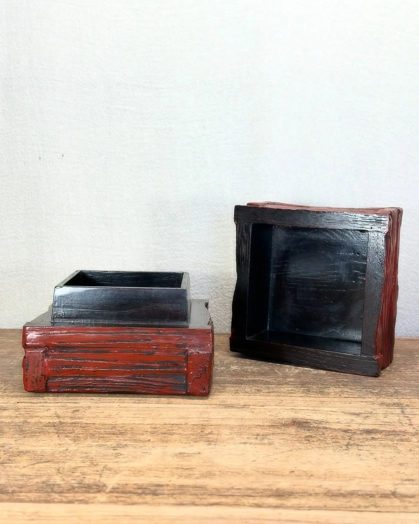 【根来塗 箱 大藏達雄 漆器 銀座 黒田陶苑 購入品 展示会...