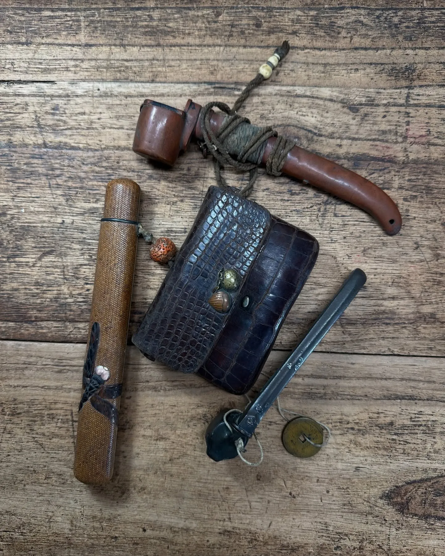 【兵庫 加古川市 遺品整理 買取 煙管 矢立 骨董贈