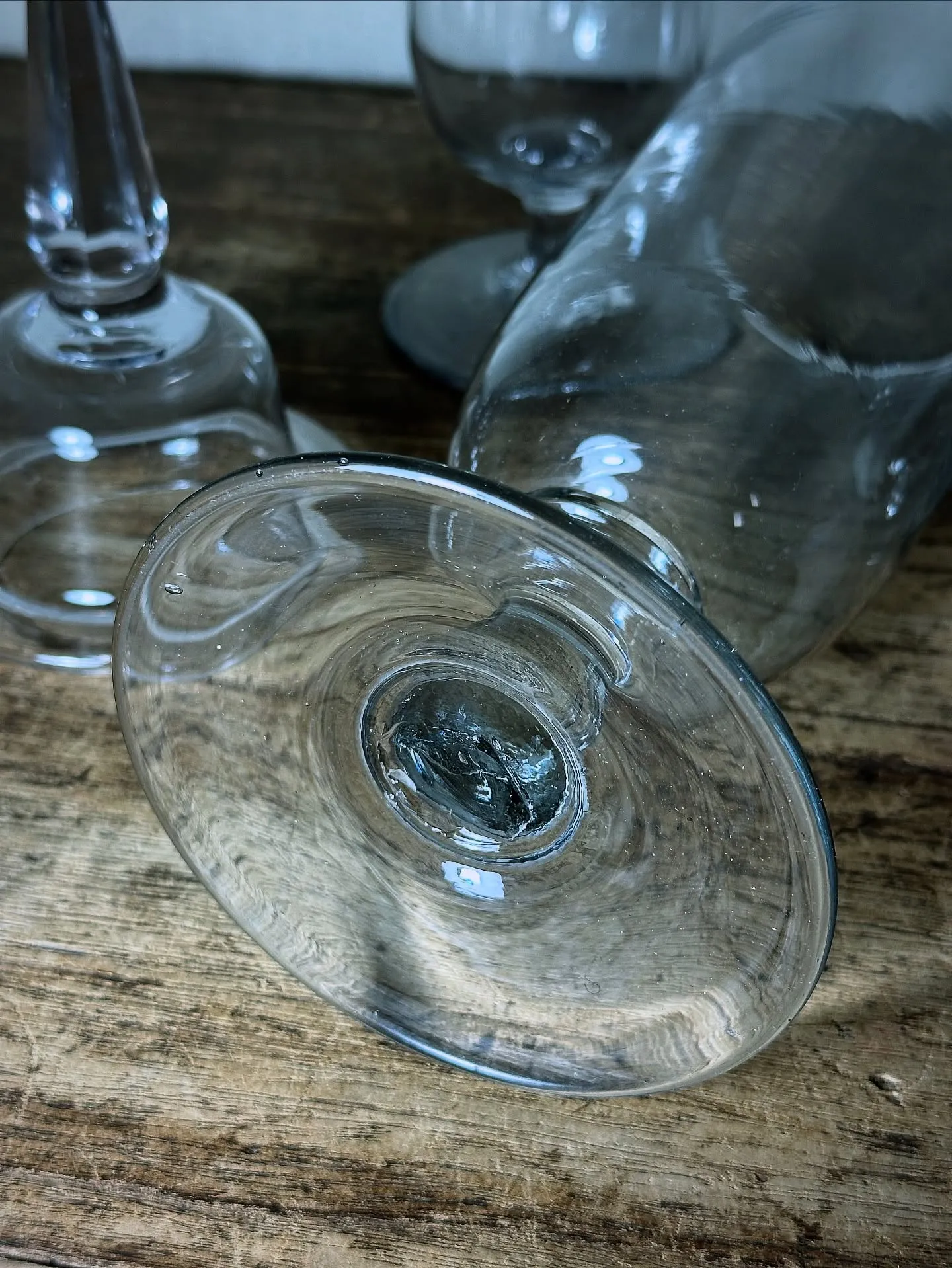 【手作り 蓋付 剣先標本瓶 レトロ 古道具 硝子 ウランガラ...