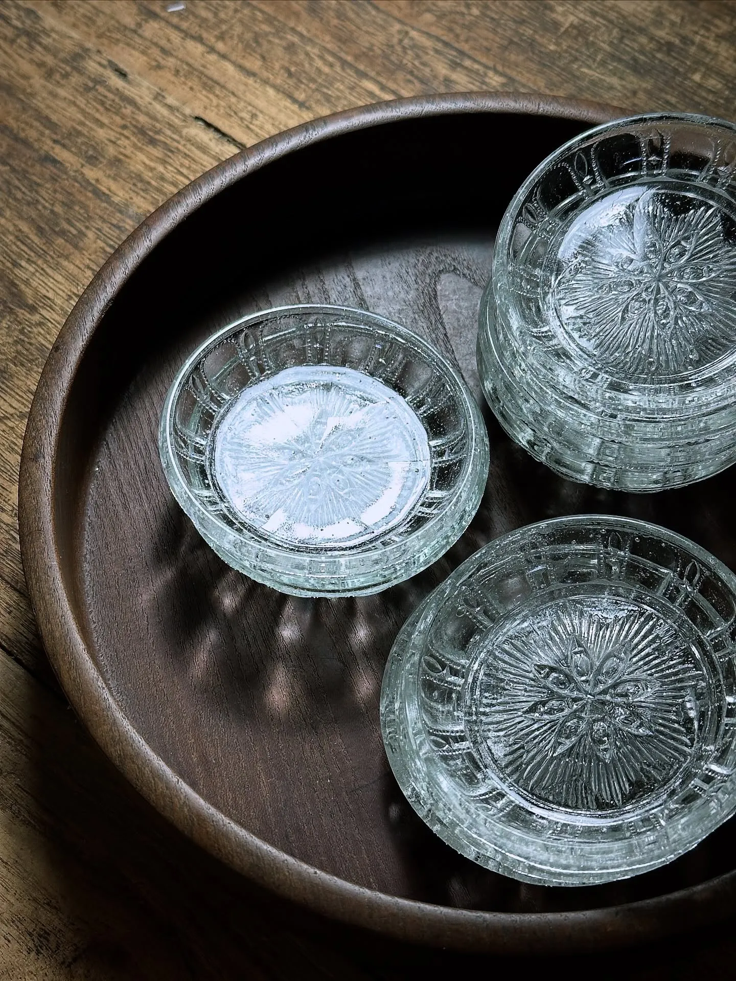 【プレスガラス レトロ アンティーク 古道具 大正時代】