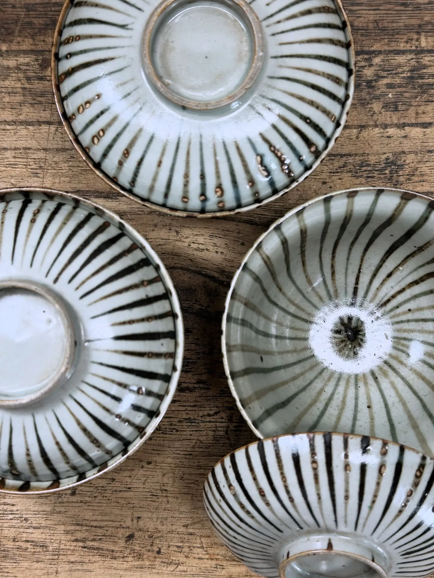 【麦藁手 蓋碗】