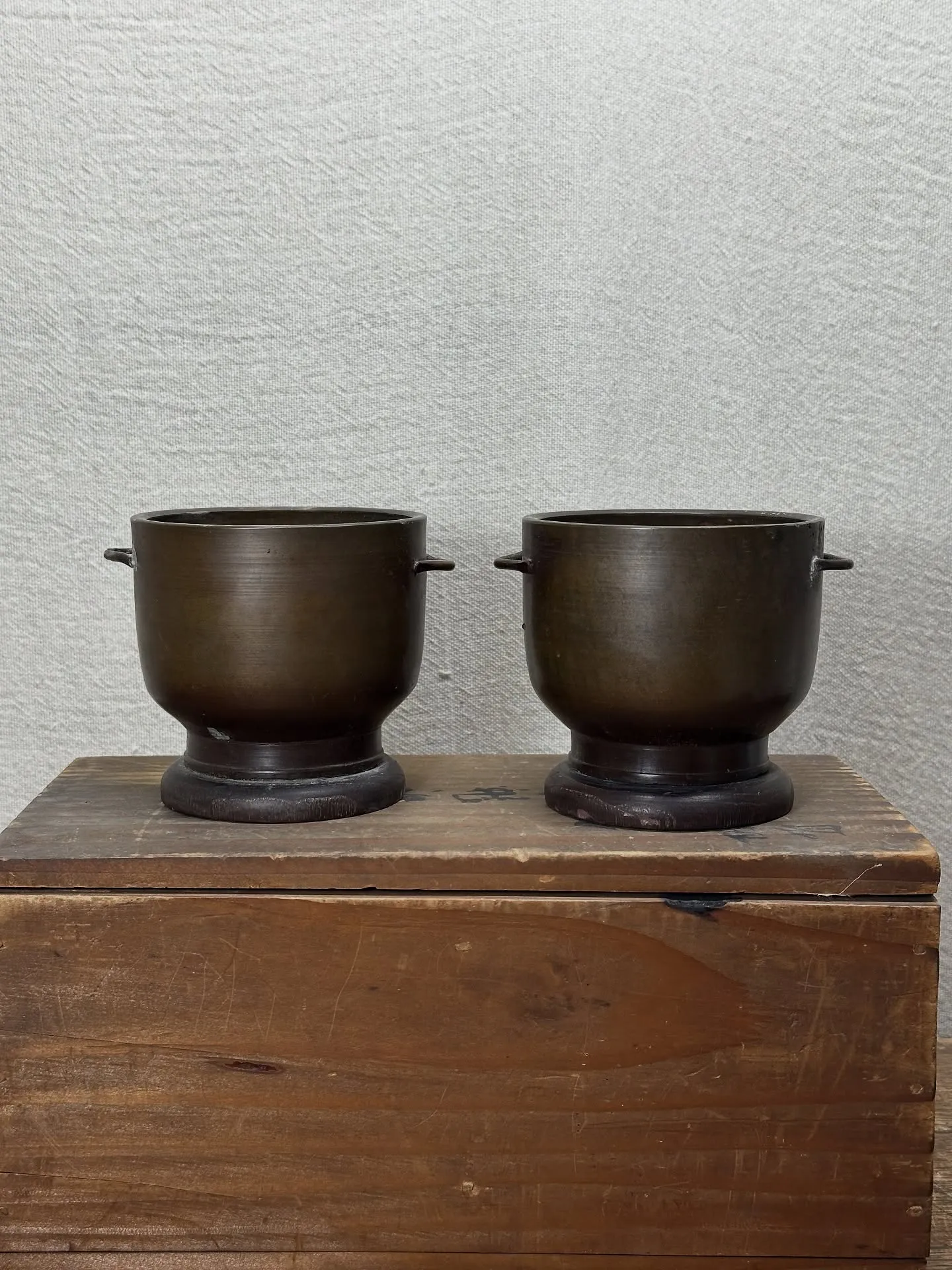 【可愛いサイズの火鉢風の香炉 仏具 古道具】