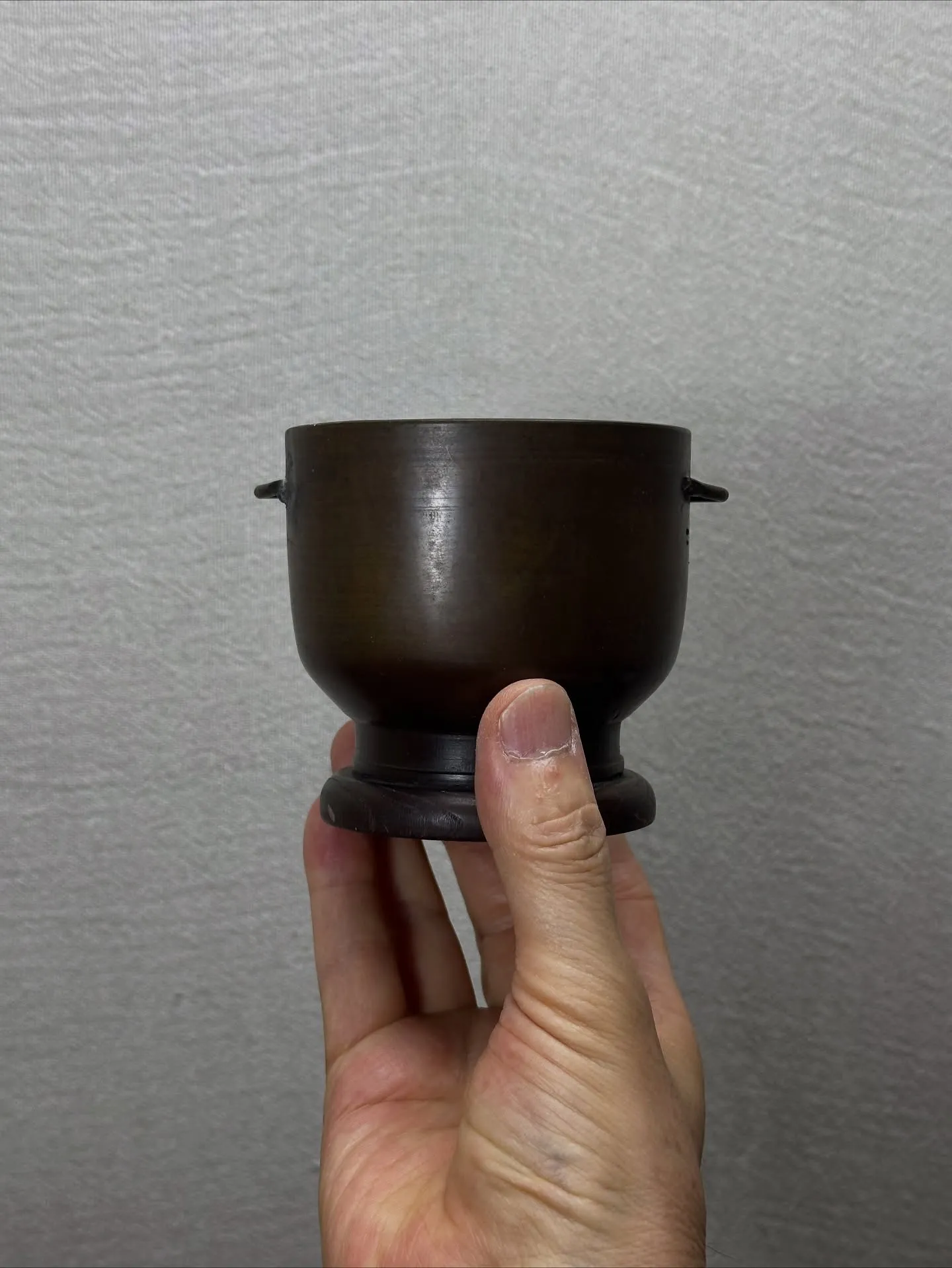 【可愛いサイズの火鉢風の香炉 仏具 古道具】