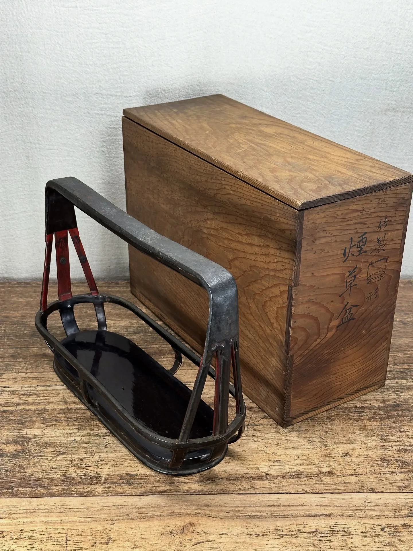 【時代 竹製 煙草盆 うぶ荷】