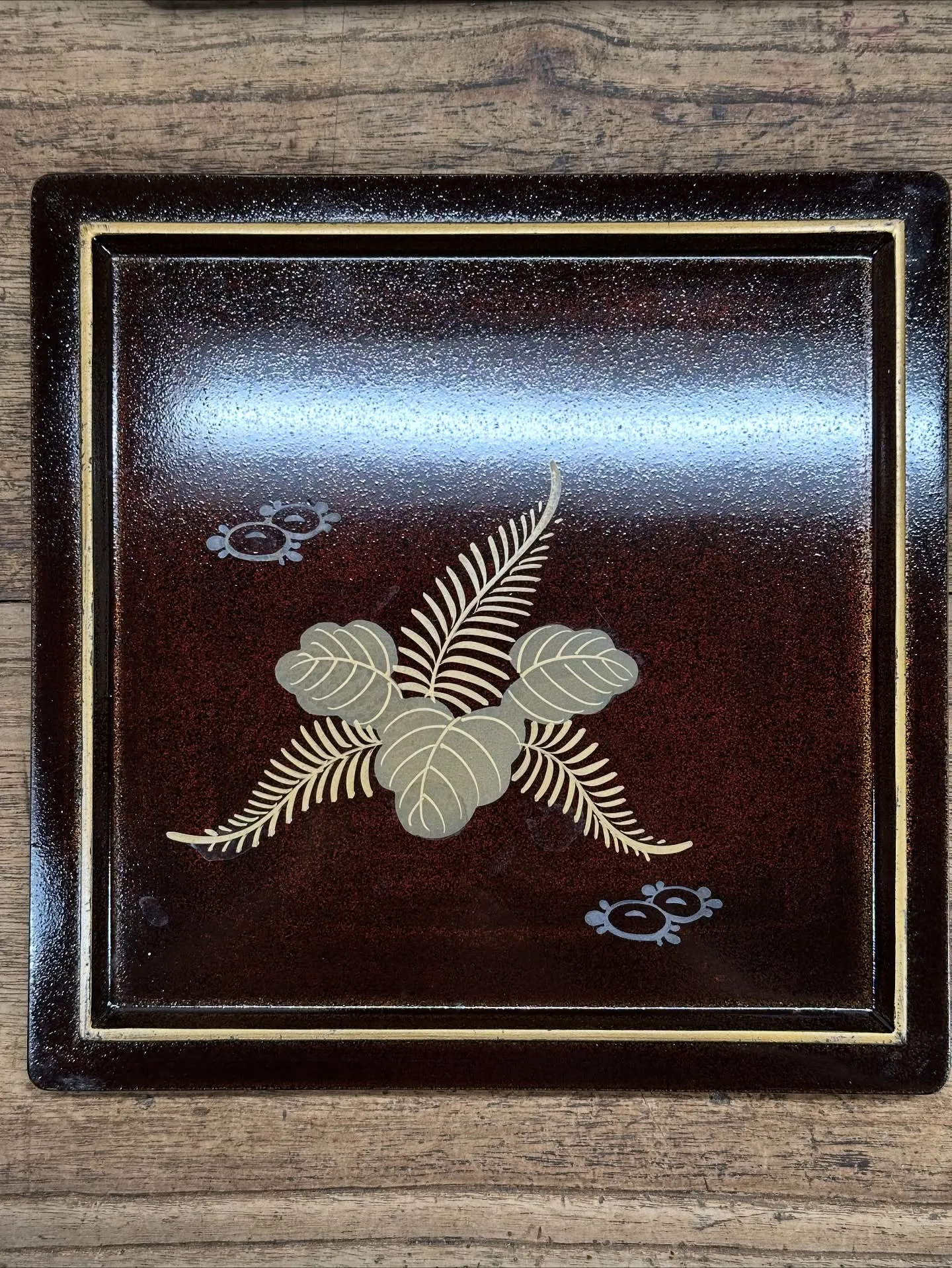 【時代 螺鈿花鳥唐草四段重箱 蒔絵 漆器 伝統工芸】