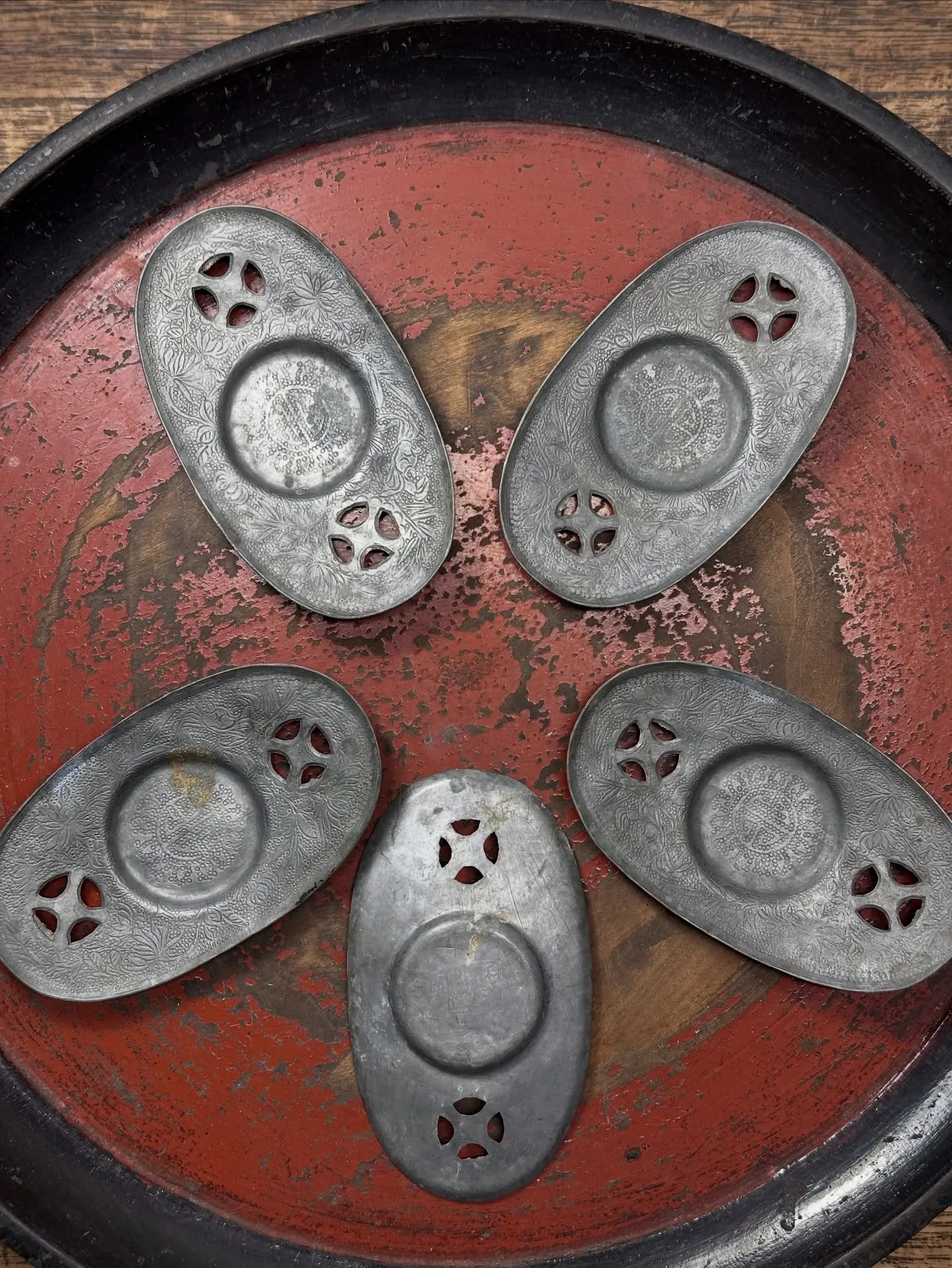 【兵庫県 加古川市 遺品整理 買取 煎茶道具 錫製 茶托】