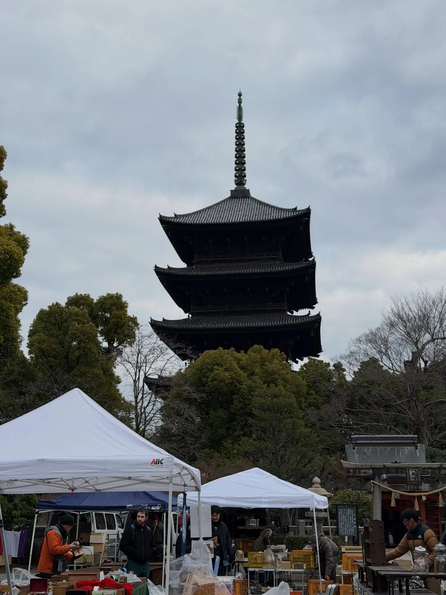 【京都 東寺 ガラクタ市 初荷 仕事初め 骨董市】