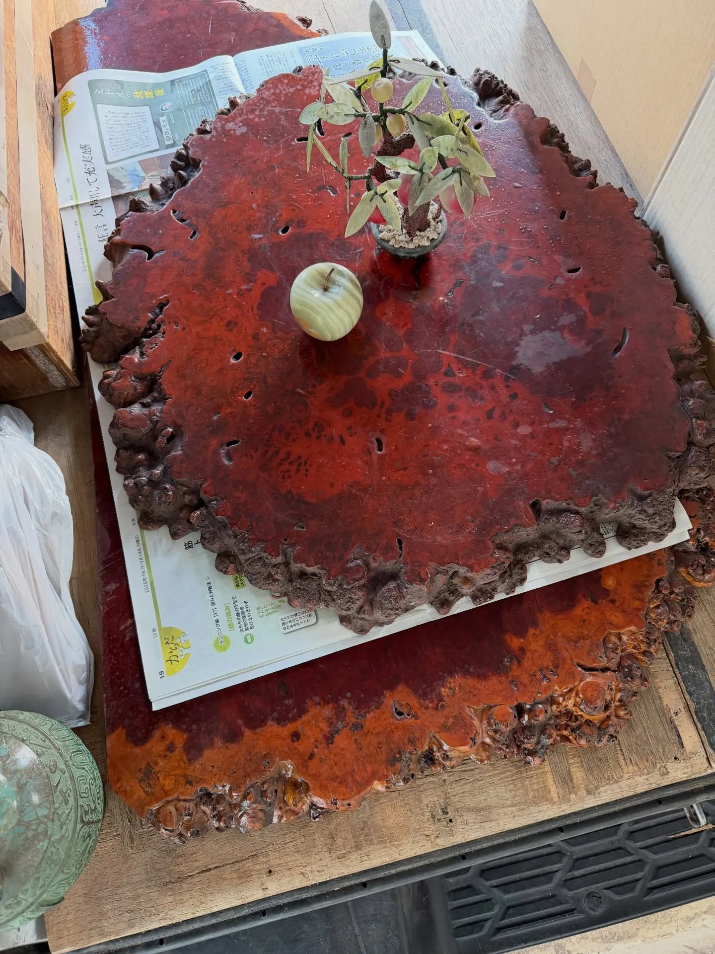 【兵庫 加古川市 遺品整理 買取 玉杢 座卓 敷板 デッサン...