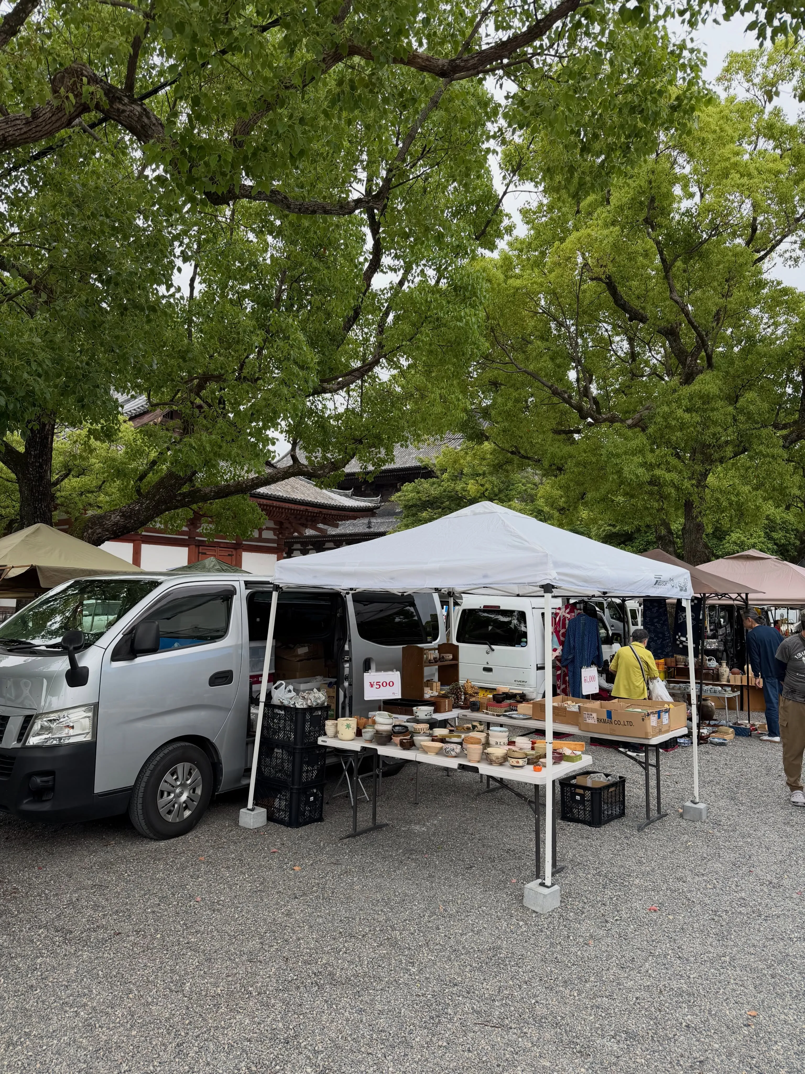 【京都 東寺 ガラクタ市 毎月第一日曜日 骨董市】