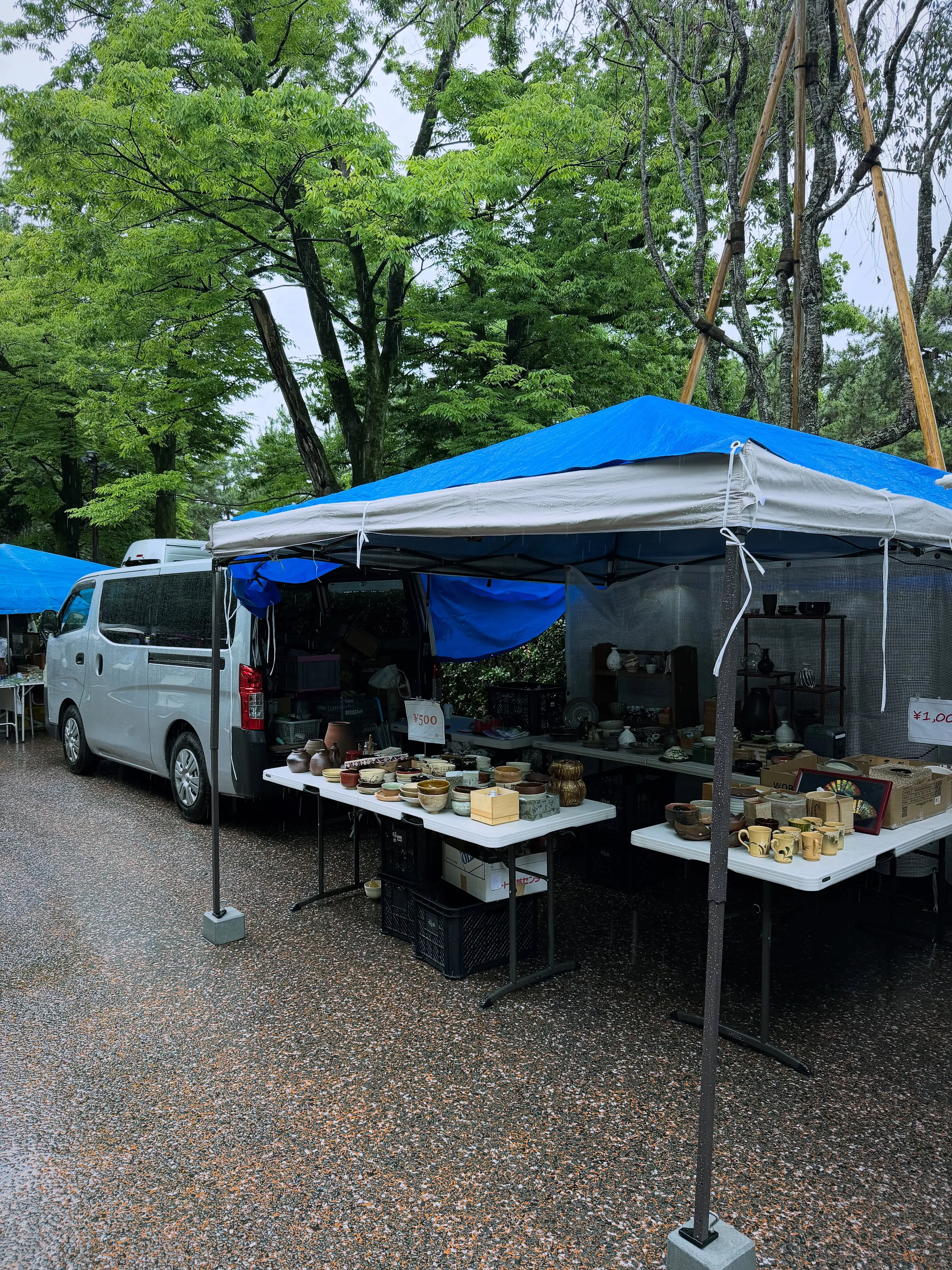 【京都 北野天満宮 天神市 毎月25日開催 骨董市】