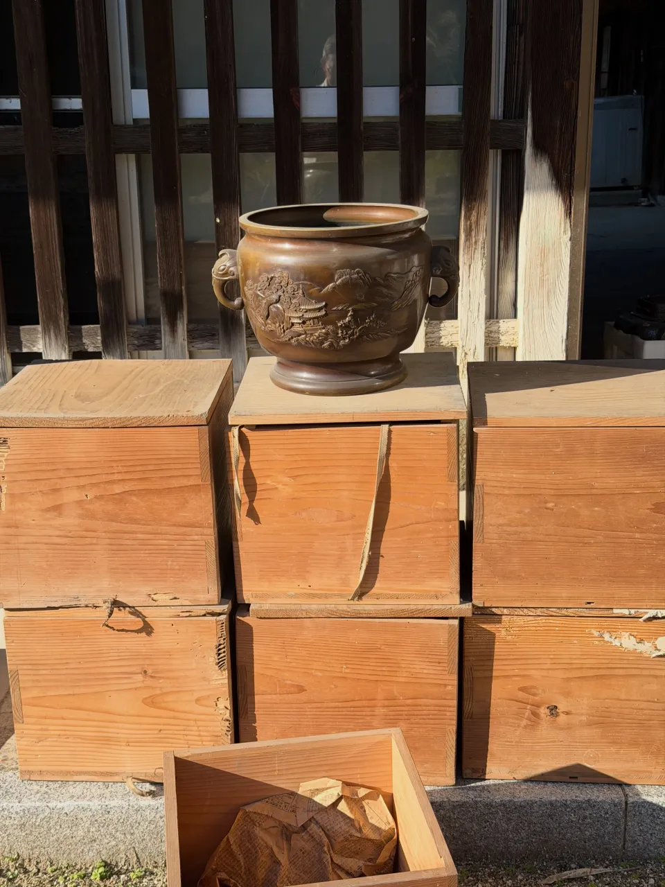 【兵庫県 神戸市 北区 遺品整理 不用品 買取 銅製 火鉢 ...